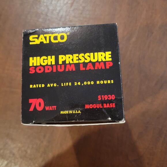 Satco S1930 70W High Pressure Sodium Lamps Mogul Base HID Bulbs New - Picture 4 of 9